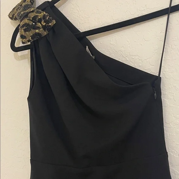 MIU MIU One Shoulder Mini Dress with Bow Accent NWT $2570 Size 40